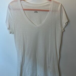 PINK Victoria's Secret Cream V-Neck Tee